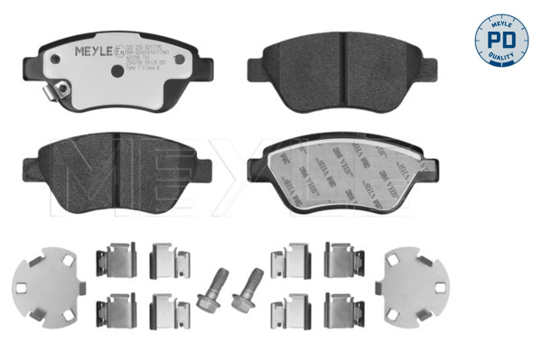 MEYLE Bremseklodser 0252398217pd foraksel for OPEL VAUXHALL GENERAL MOTORS