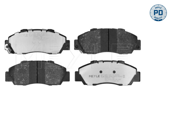 MEYLE Bremseklodser 0252165118pd foraksel for HONDA ROVER