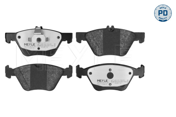 MEYLE Bremseklodser 0252167020pd foraksel for CHRYSLER MERCEDES-BENZ