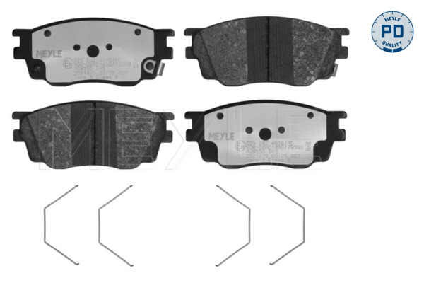 MEYLE Bremseklodser 0252424616pd foraksel for MAZDA