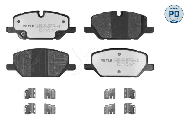 MEYLE Bremseklodser 0252634820pd foraksel for OPEL GENERAL MOTORS