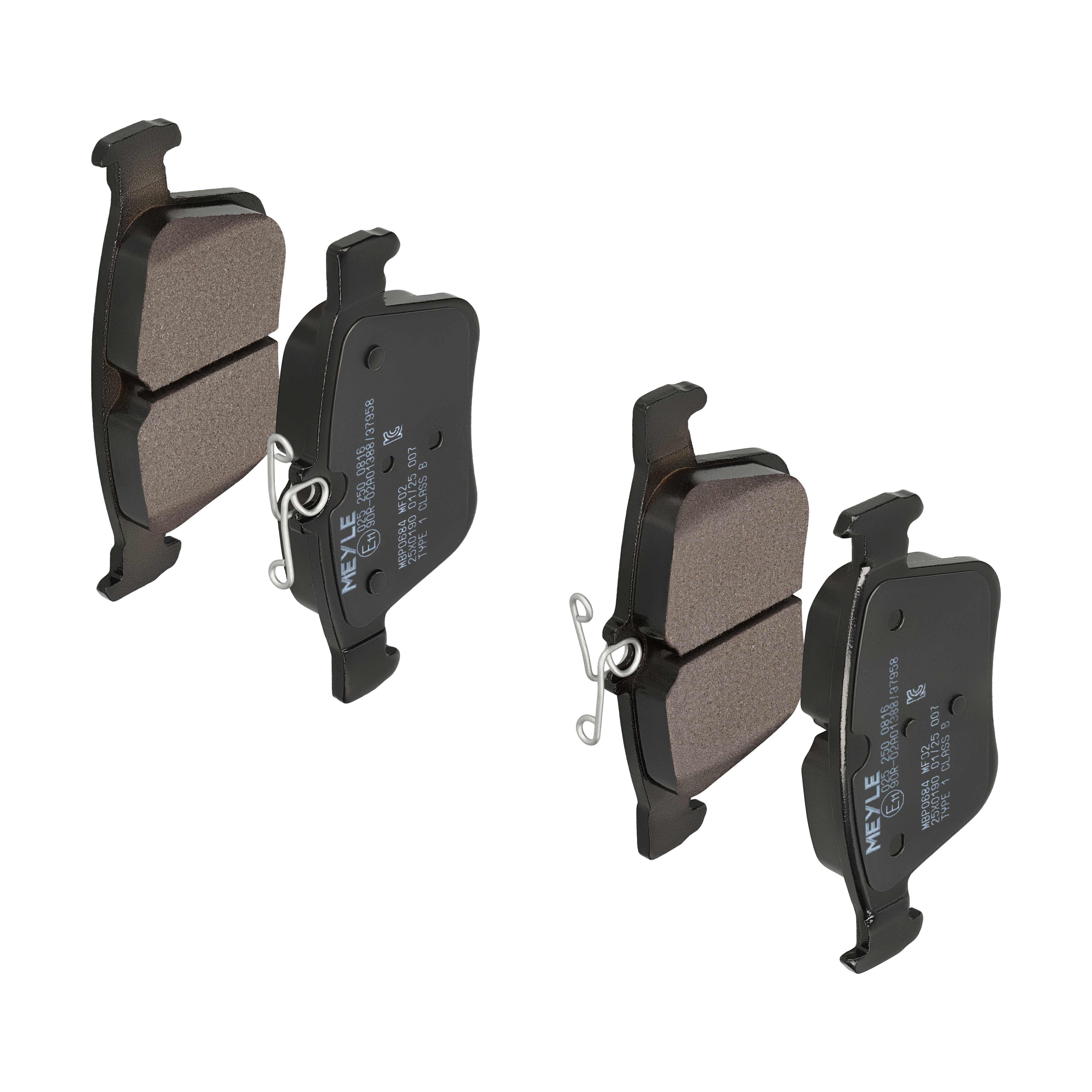 MEYLE Bremseklodser 0252500816 bagaksel for VW SKODA AUDI SEAT