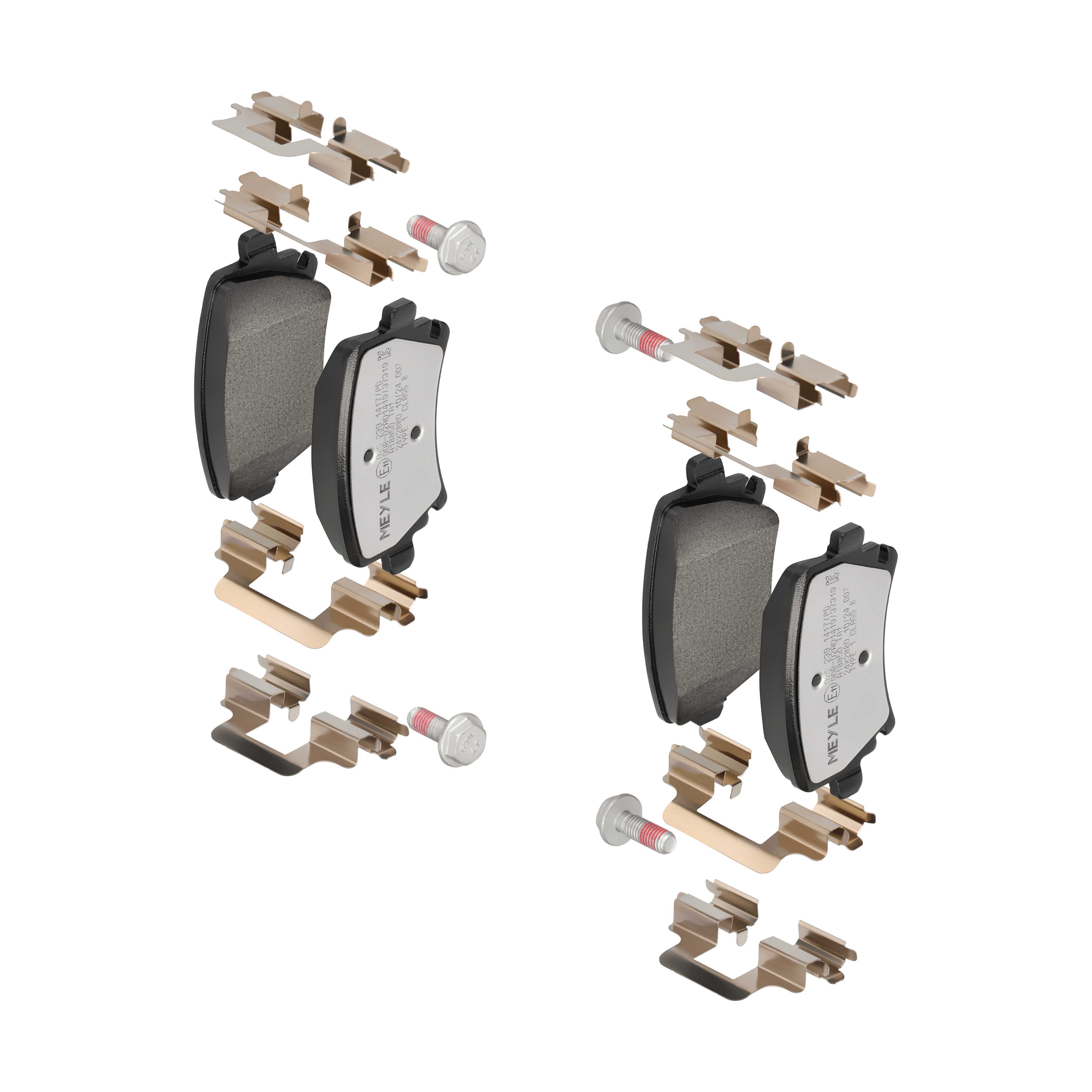 MEYLE Bremseklodser 0252391417pd bagaksel for AUDI SEAT VW