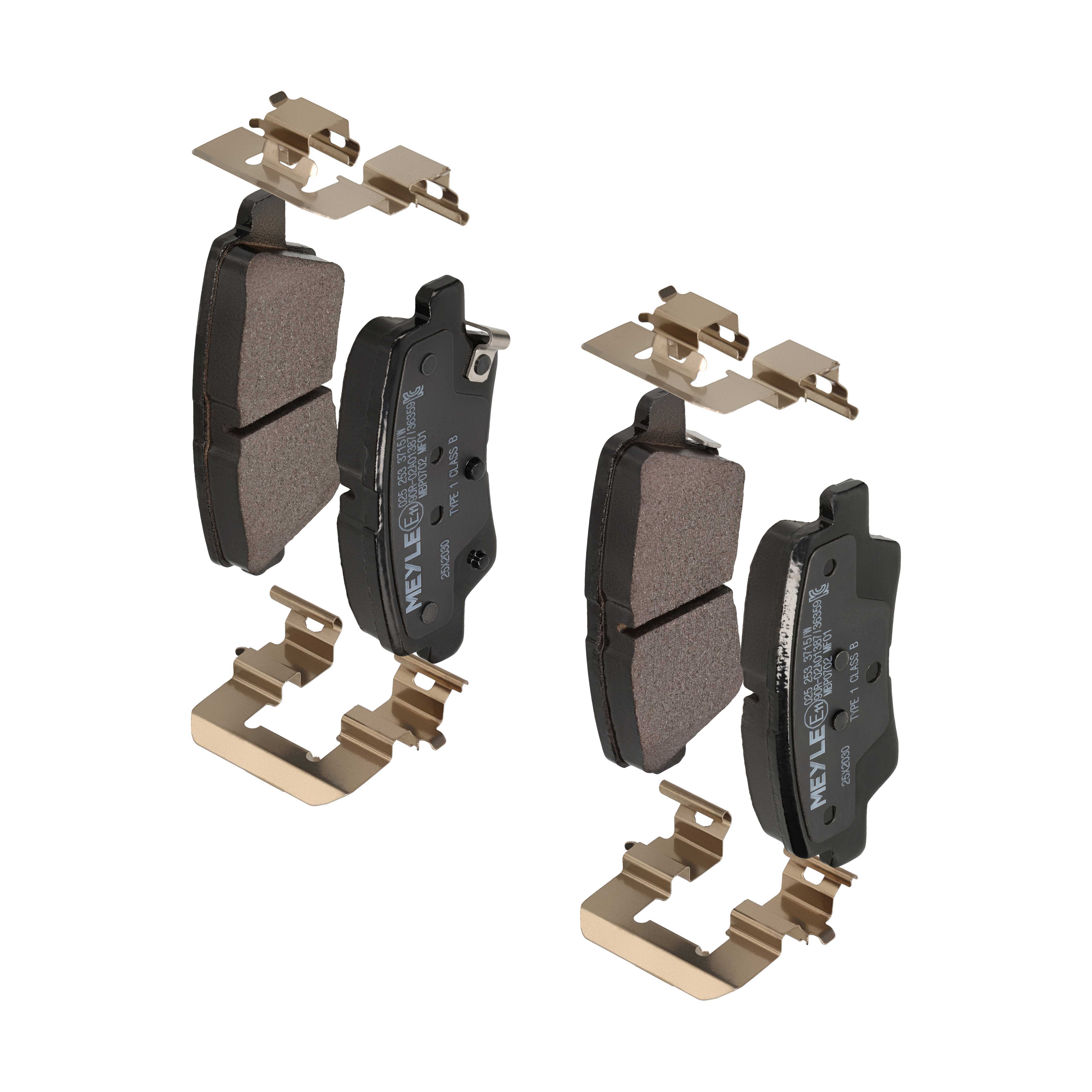 MEYLE Bremseklodser 025 253 3715/W bagaksel for SSANGYONG KIA HYUNDAI