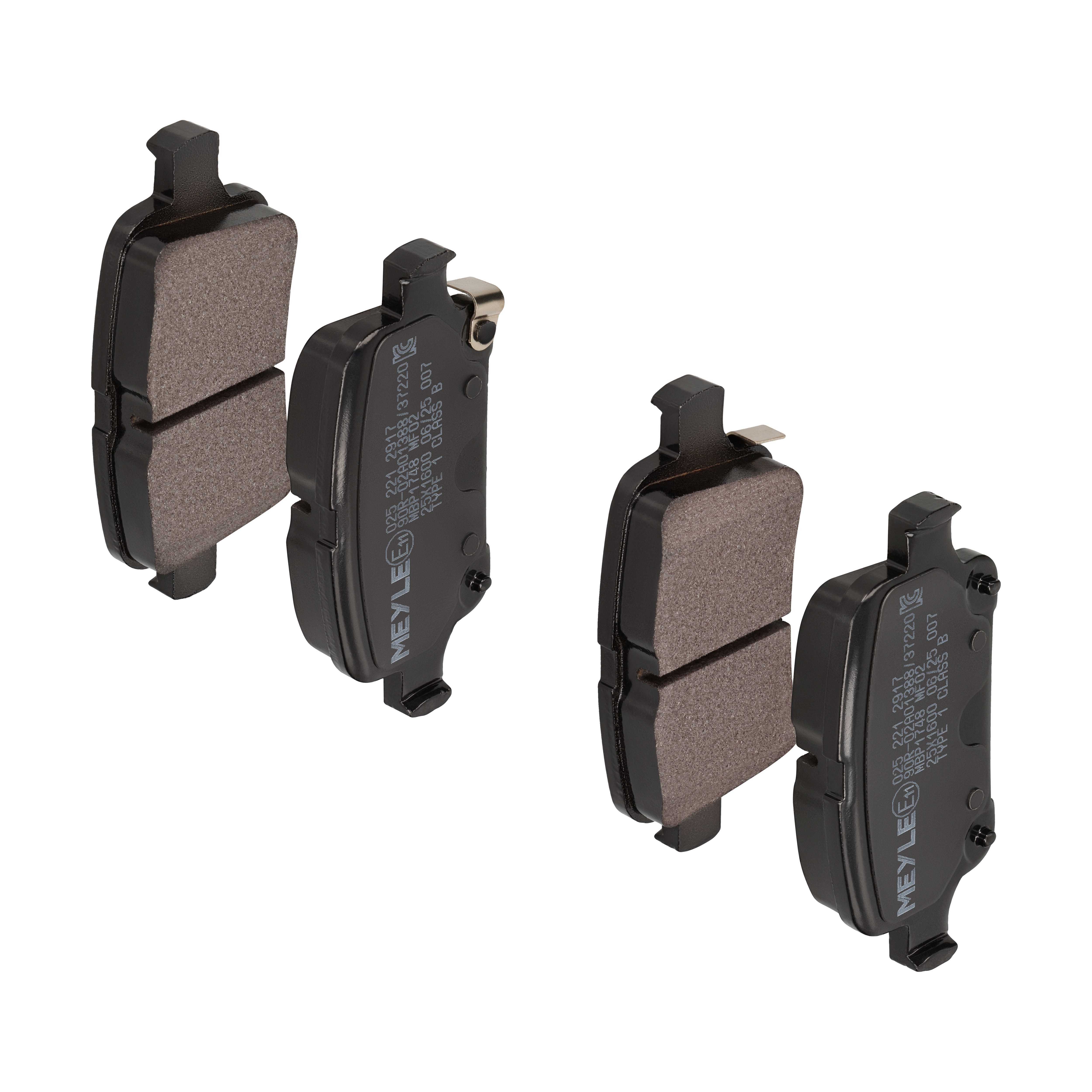MEYLE Bremseklodser 0252212917 bagaksel for GENERAL MOTORS OPEL
