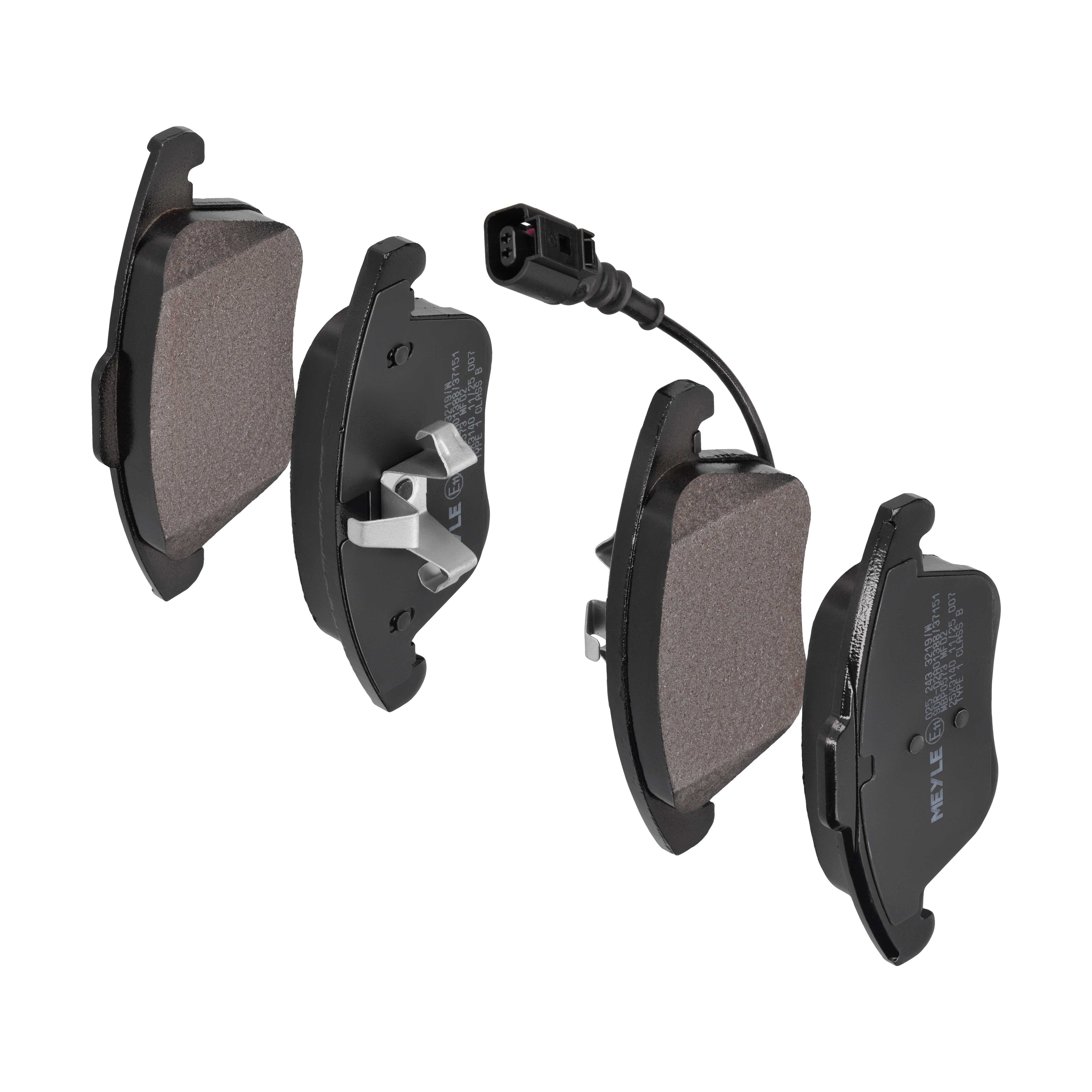 MEYLE Bremseklodser 0252433219w foraksel for VW