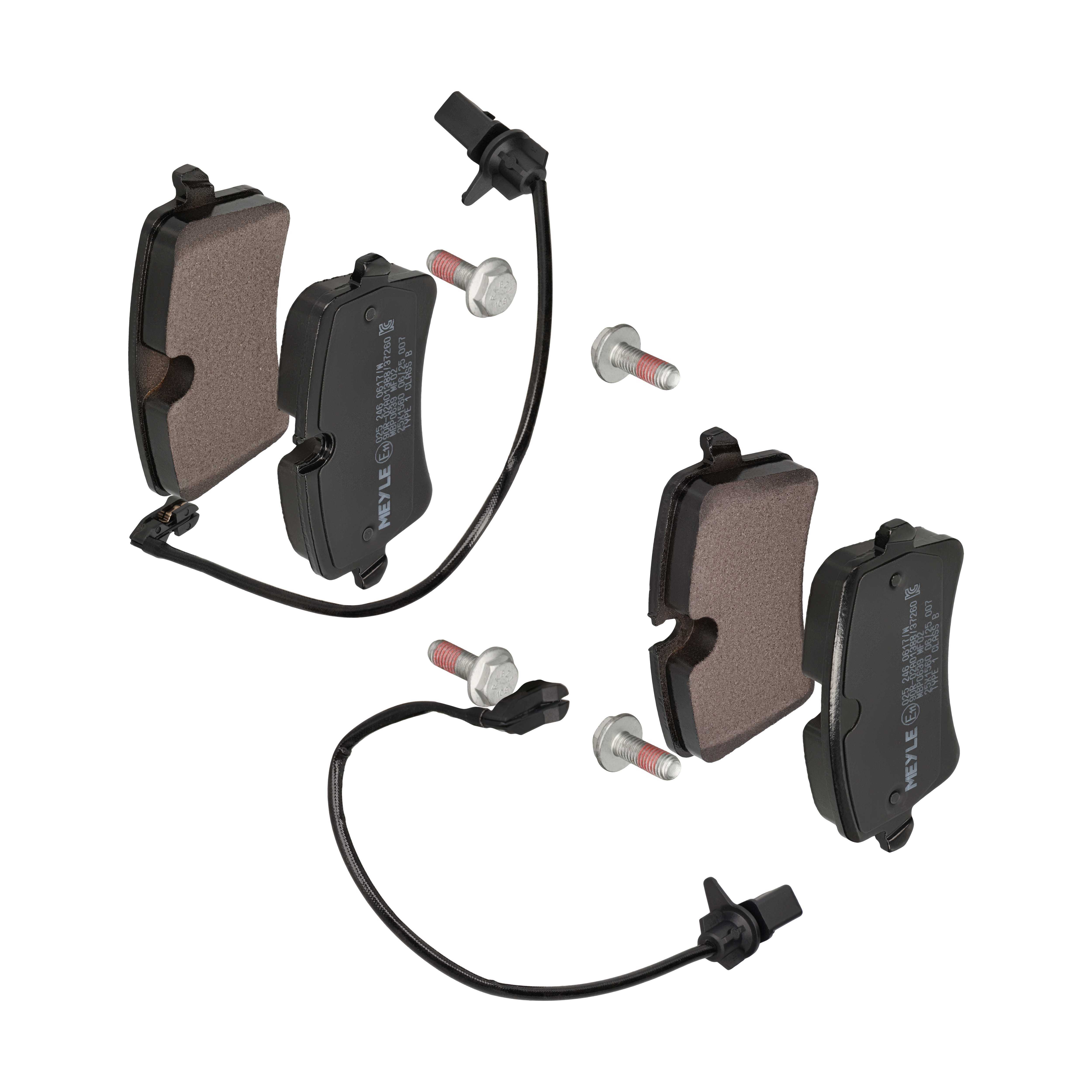 MEYLE Bremseklodser 0252460617w bagaksel for AUDI PORSCHE
