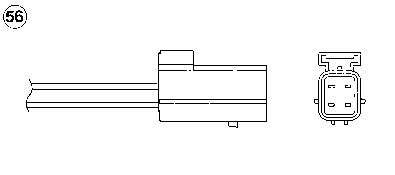 NGK Lambdasonde 1575 for FORD MAZDA