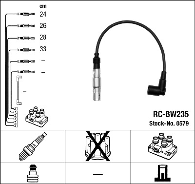NGK Tændkabelsæt 0579 for MINI