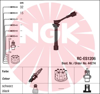 NGK Tændkabelsæt 44274 for SUZUKI