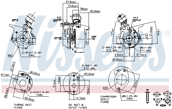 NISSENS Lader, ladesystem 93150 for NISSAN