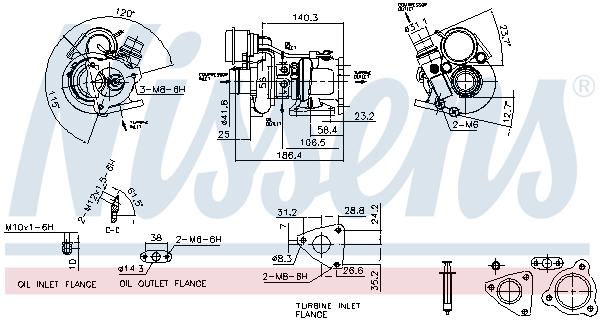 NISSENS Lader, ladesystem 93141 for MITSUBISHI RENAULT