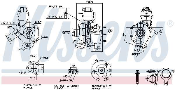NISSENS Lader, ladesystem 93074 for VW AUDI