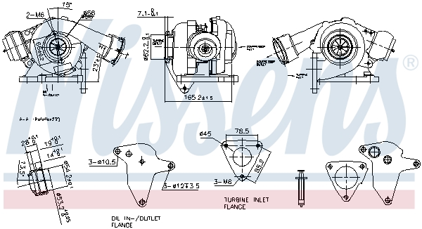 NISSENS Lader, ladesystem 93254 for VW