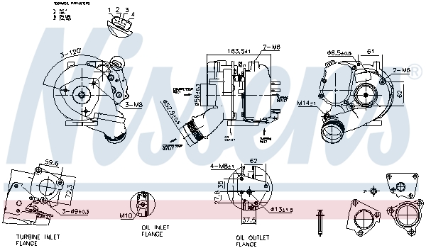NISSENS Lader, ladesystem 93280 for VW