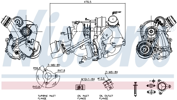 NISSENS Lader, ladesystem 93310 for MERCEDES-BENZ