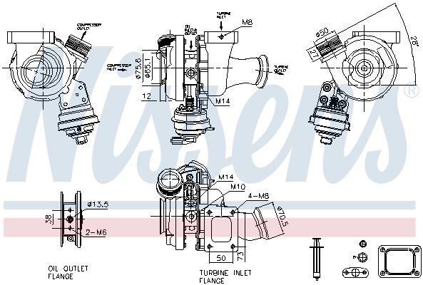 NISSENS Lader, ladesystem 93485 for IVECO