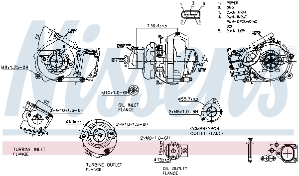 NISSENS Lader, ladesystem 93502 for BMW
