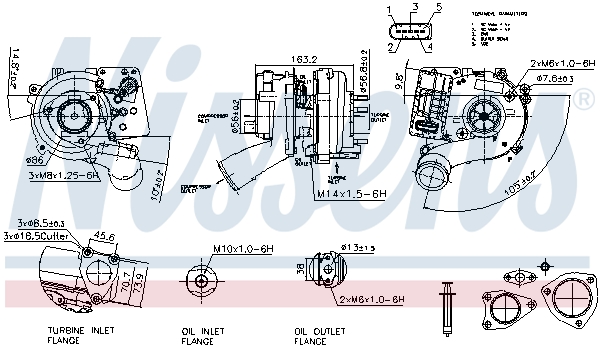 NISSENS Lader, ladesystem 93534 for AUDI PORSCHE VW