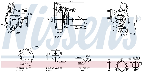 NISSENS Lader, ladesystem 93730 for LAND ROVER