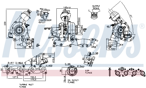 NISSENS Lader, ladesystem 93126 for VW AUDI