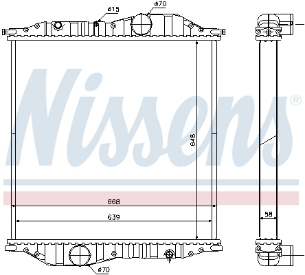 NISSENS 625502 for MERCEDES-BENZ