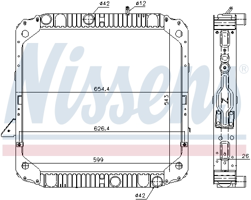 NISSENS 62743 for MERCEDES-BENZ