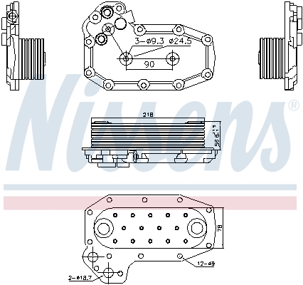 NISSENS 91141 for MERCEDES-BENZ
