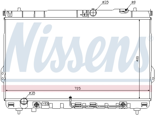 NISSENS Køler, motorkøling 67036 for HYUNDAI
