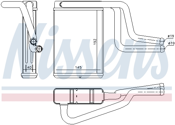 NISSENS Varmeelement, kabinevarme 71744 for FORD USA