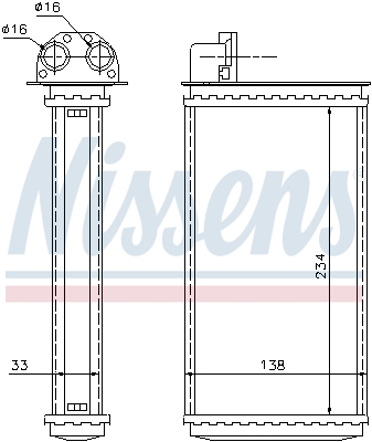 NISSENS Varmeelement, kabinevarme 72981 for PEUGEOT