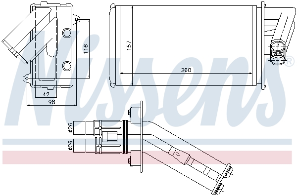 NISSENS Varmeelement, kabinevarme 73368 for RENAULT
