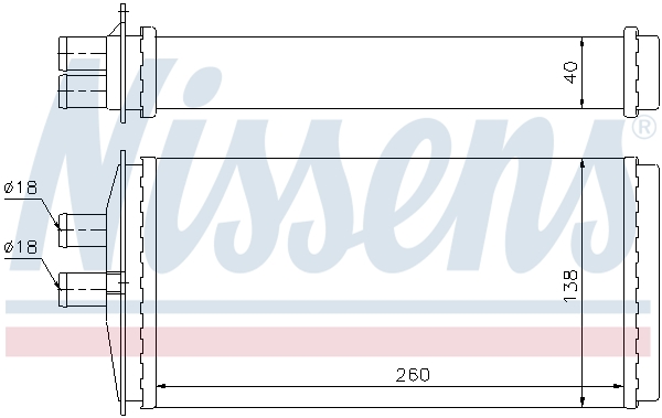NISSENS Varmeelement, kabinevarme 73655 for SKODA