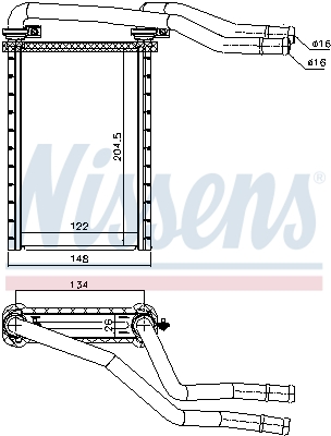NISSENS Varmeelement, kabinevarme 73991 for SUZUKI