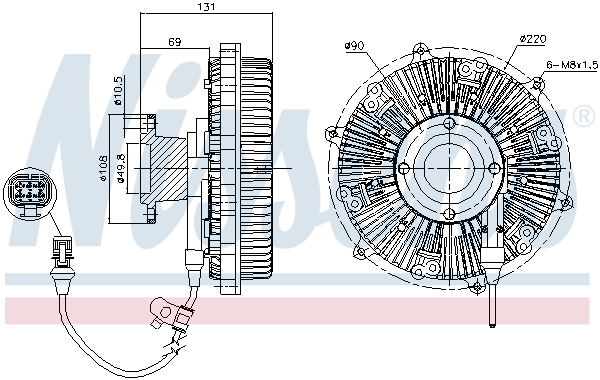 NISSENS 86164 256mm for MAN