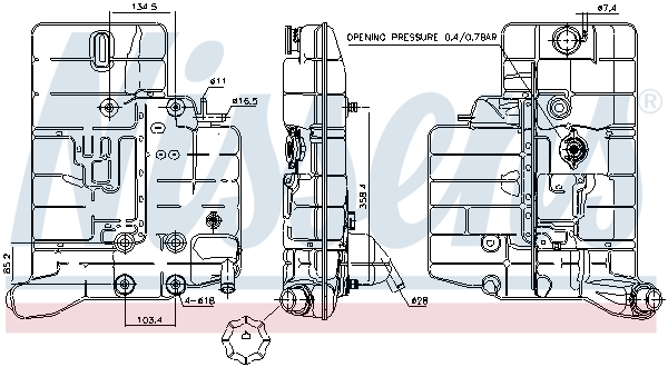 NISSENS 996043 for MERCEDES-BENZ
