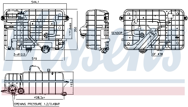 NISSENS 996053 for MERCEDES-BENZ