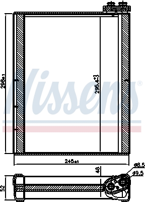NISSENS Fordamper, klimaanlæg 92368 for AUDI AUDI (FAW)