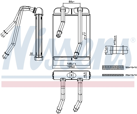 NISSENS Varmeelement, kabinevarme 707227 for VW
