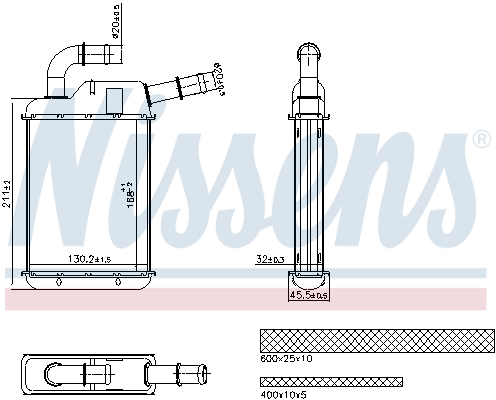 NISSENS Varmeelement, kabinevarme 707279 for VW