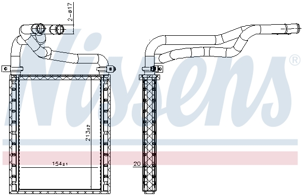 NISSENS Varmeelement, kabinevarme 707191 for TOYOTA