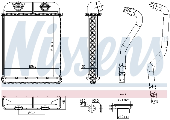NISSENS Varmeelement, kabinevarme 707257 for PORSCHE VW
