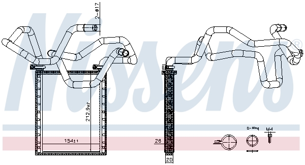 NISSENS Varmeelement, kabinevarme 707305 for TOYOTA