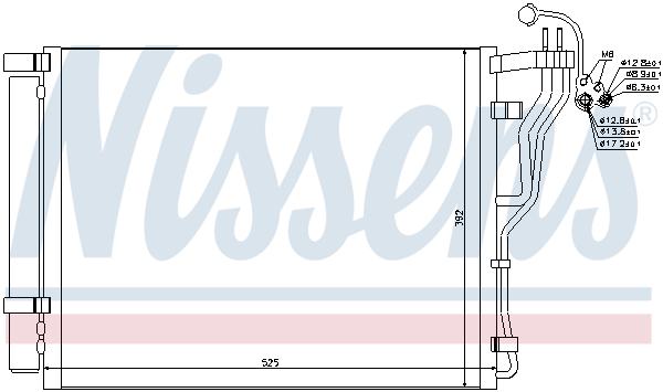 NISSENS Kondensor, klimaanlæg 940273 for KIA