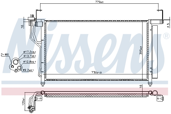 NISSENS Kondensor, klimaanlæg 940632 for HYUNDAI