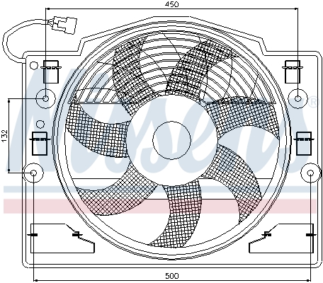 NISSENS Ventilator, motorkøling 85420 for ALPINA BMW