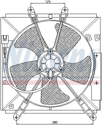 NISSENS Ventilator, motorkøling 85330 for GEO