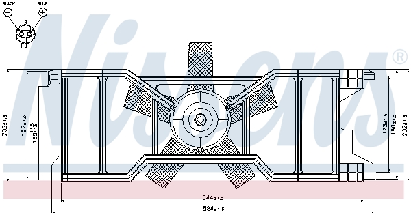 NISSENS Ventilator, motorkøling 85630 for FORD