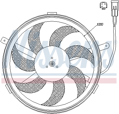 NISSENS Ventilator, motorkøling 85631 for MINI