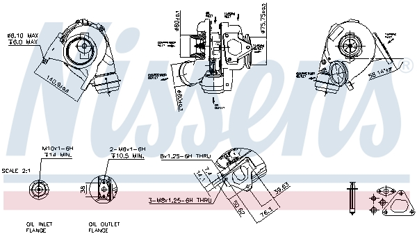 NISSENS Lader, ladesystem 93051 for MERCEDES-BENZ